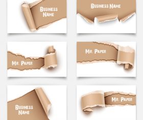 Torn paper vector