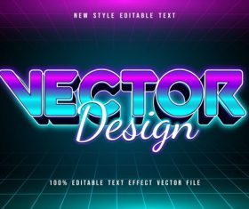 Vector new style editable text