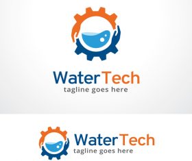 Water Tech logo vector