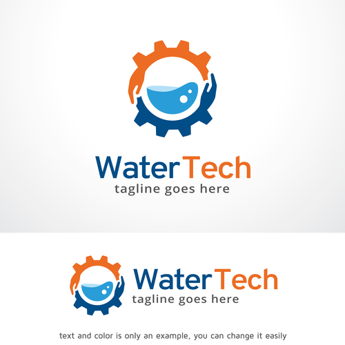 Water Tech logo vector