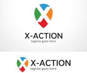 X action logo vector