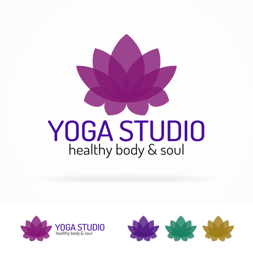 Yoga studio logo vector
