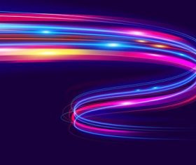 Abstract style neon lights design background vector