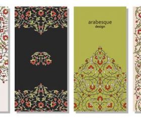 Arabesque design background vector