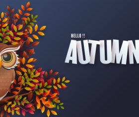 Autumn holiday seasonal vector background vector