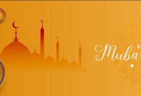 Banner Eid mubarak vector