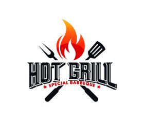 Barbecue logo vector
