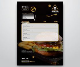 Black style Menu design vector 03 free download