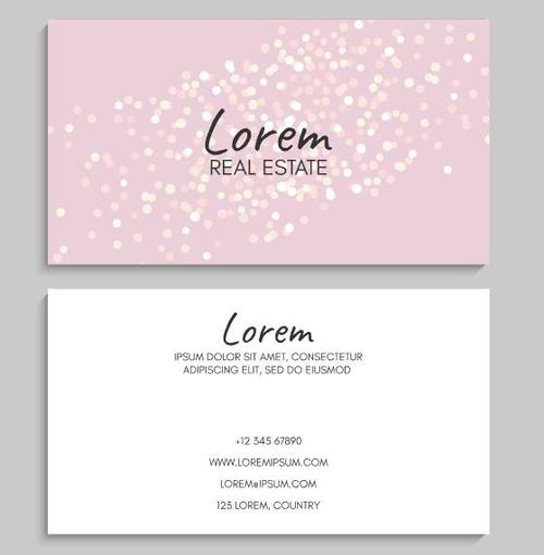 Blur light background business card vector
