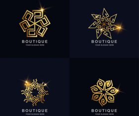 Boutique abstract logo vector