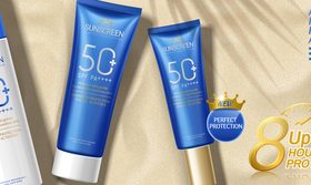 Brand sunscreen ads vector