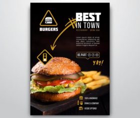 Burger Flyer Vector