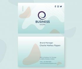 Business card vector