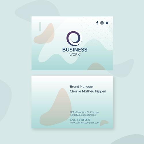 Business card vector