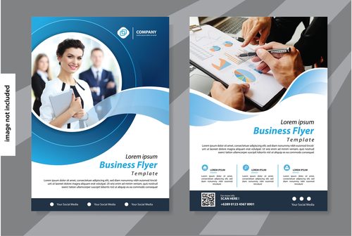 Business flyer template vector