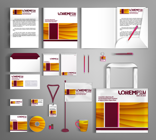 Business template vector