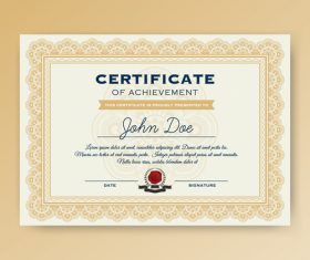 Certificate Vector For Free Download