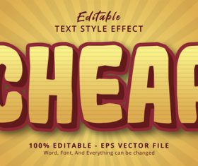 Cheap text effect vector