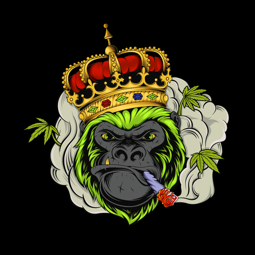 Chimpanzee esports logo vector