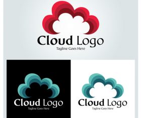 Cloud logo design vector