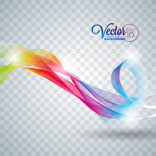 Color abstract line background vector