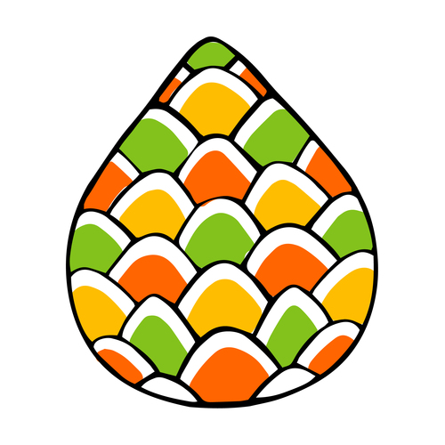 Colorful eggs vector