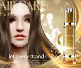 Conditioner advertising vector