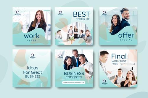 Corporate promotion banner vector