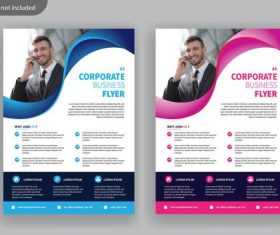 Cover version business flyer vector