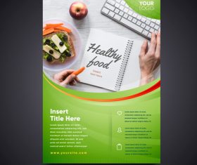 Design food flyer vector