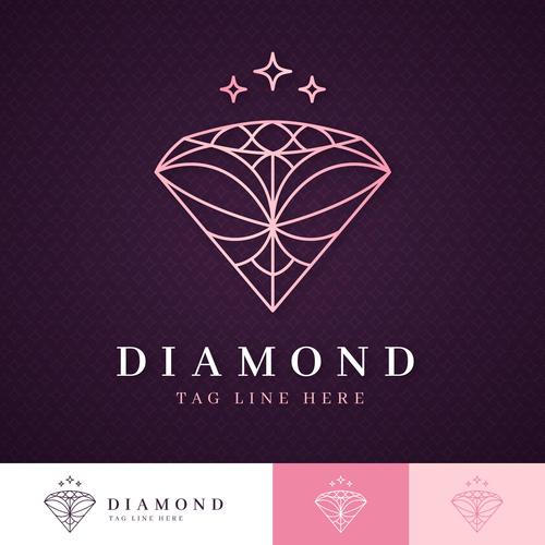 Diamond logo vector