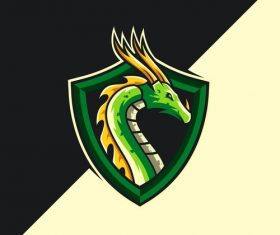 Dragon company logo vector
