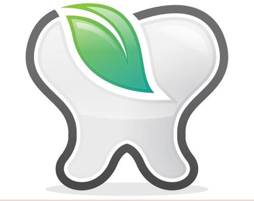 Eco dental logo vector