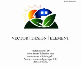 Eco logo design vector