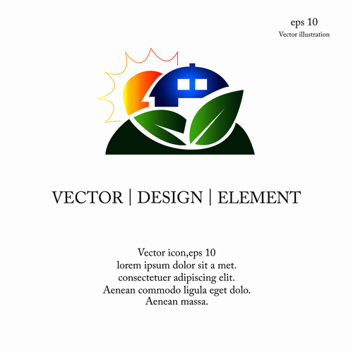 Eco logo design vector