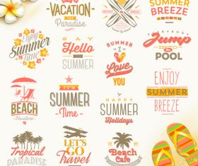 Enjoy summer breeze vector