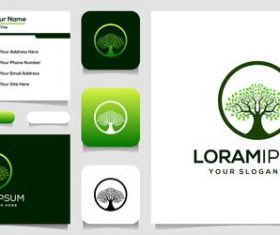 Environmental protection cover business card design vector