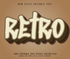 Etro 3D emboss vintage style vector