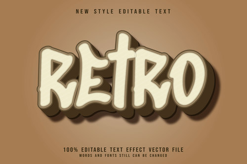 Etro 3D emboss vintage style vector