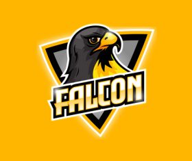 Falcoon esorts logo design vector