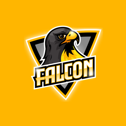 Falcoon esorts logo design vector