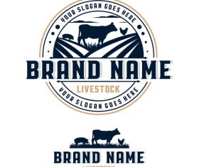 Farm logo design vector