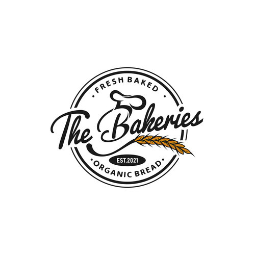 Fresh baked bakery logo vector