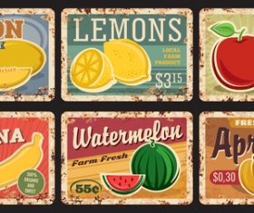 Fruit advertising vector