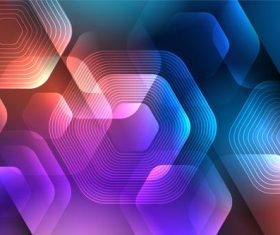 Geometric gradient abstract background vector