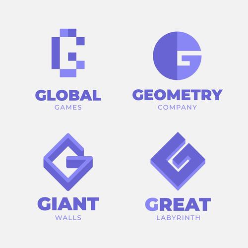 Geometry logo vector
