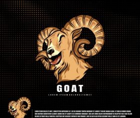 Goat logo vector