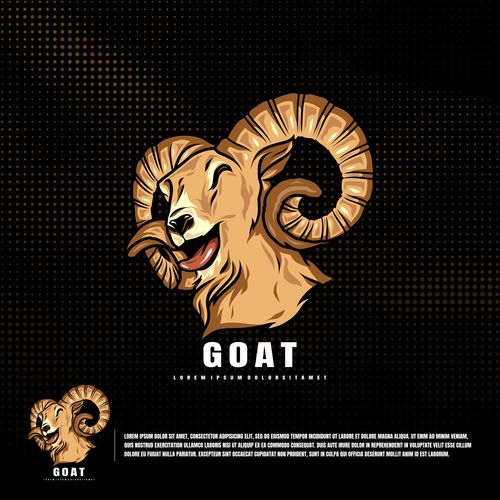 Goat logo vector