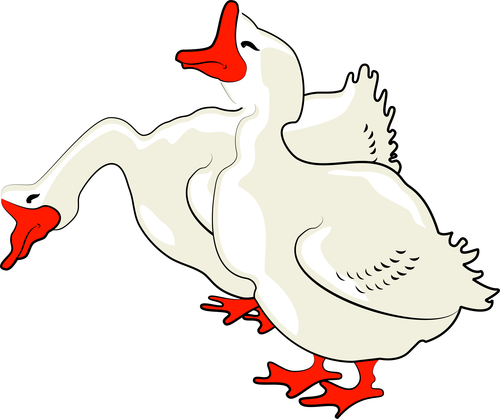 Goose illustration vector free download