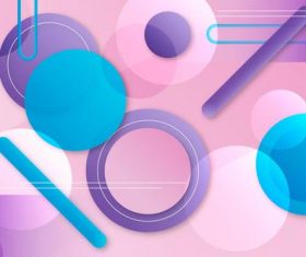 Gradient abstract design geometric background vector